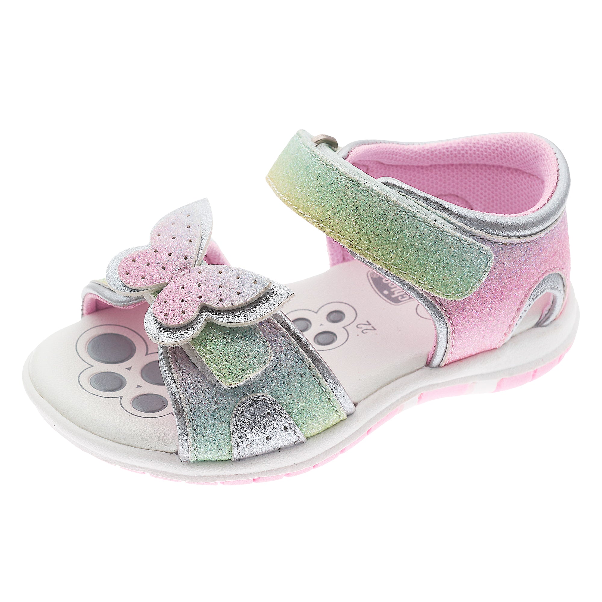 Sandali bambina in glitter multicolor con strappi CHICCO – Win Kids