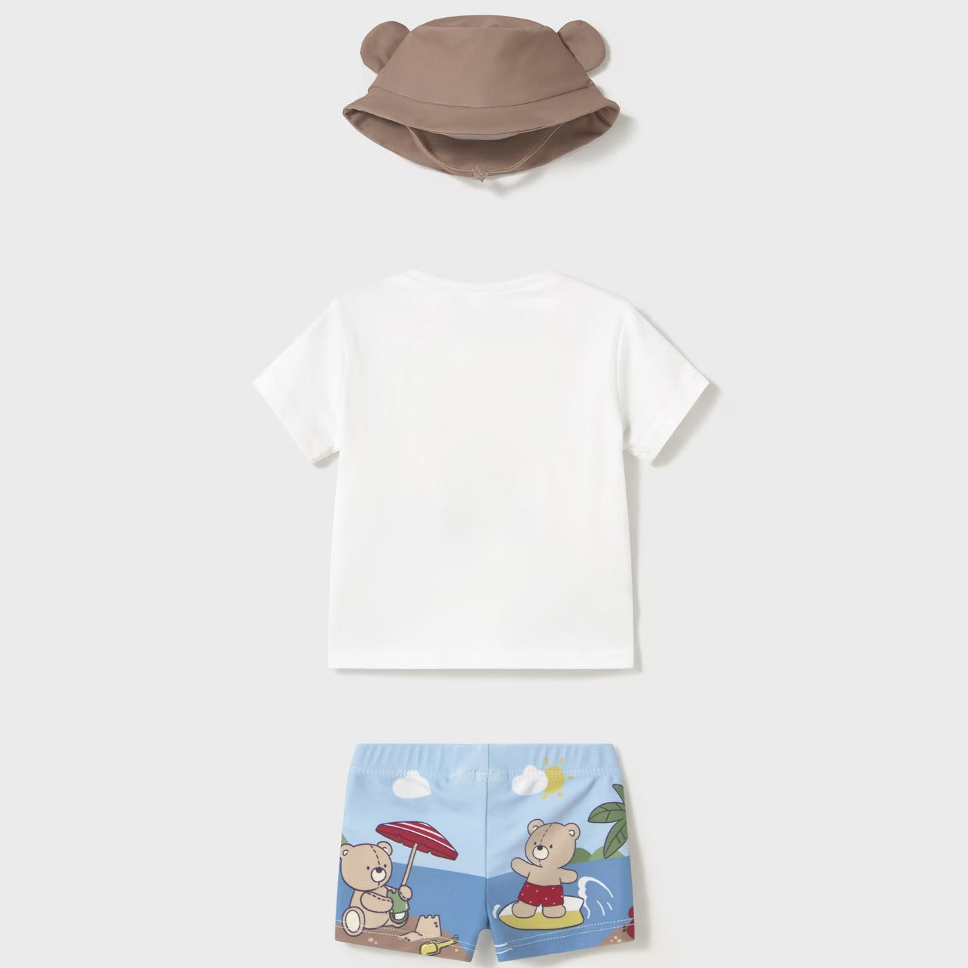 MAYORAL T-shirt Costume and Teddy Bear Hat Set 2 months - 18 months