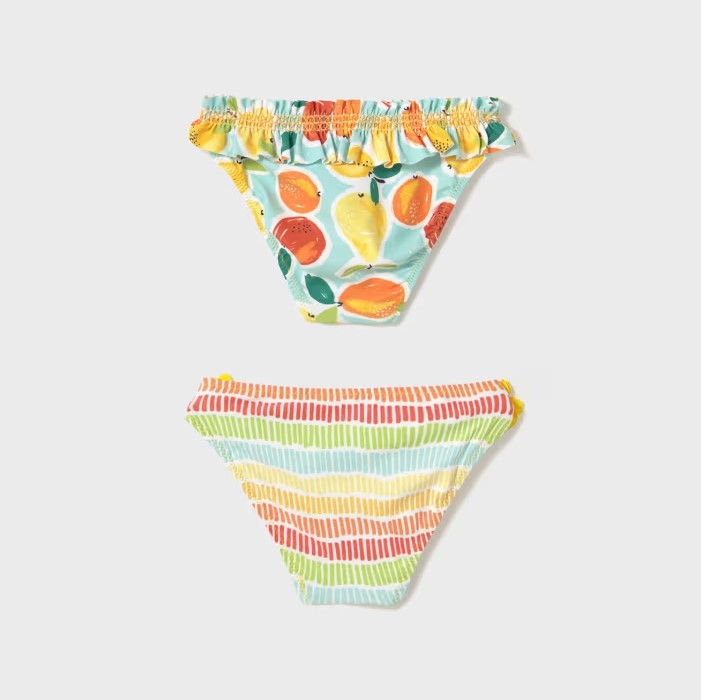 2 MAYORAL yellow patterned costumes for girls 12 months - 4 years