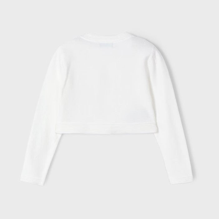 MAYORAL cream cardigan with bow from 2 years to 10 years