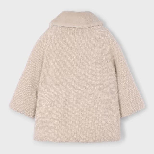 Cappotto Pelo MAYORAL Bambina con Colletto Ecopelliccia - 3-10 Anni