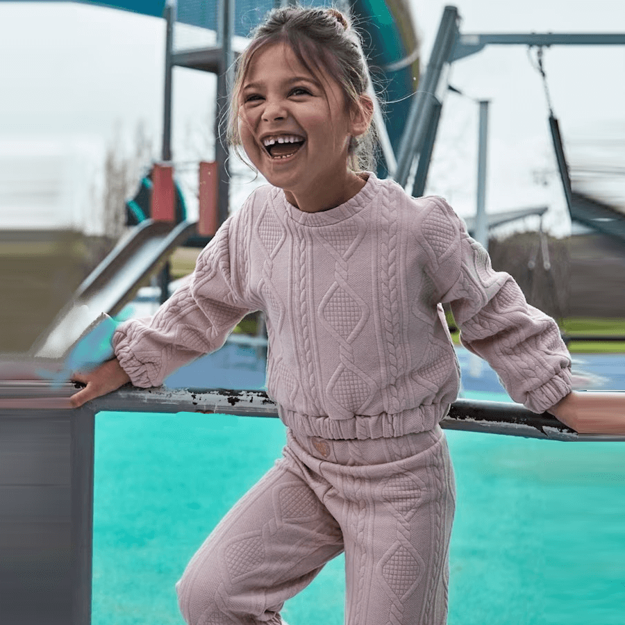 Tuta corta con volant in misto lino - Verde - Bambina - 15.00