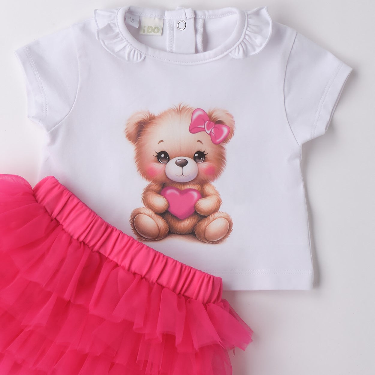 Complete i DO teddy bear fuchsia skirt 3 months - 24 months