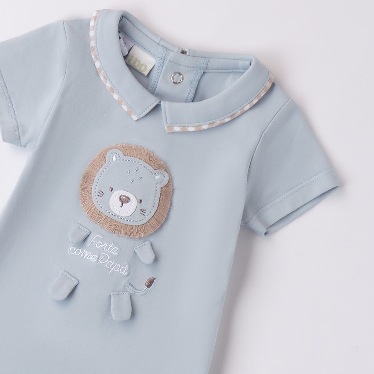 DO blue lion romper 1 month - 3 months