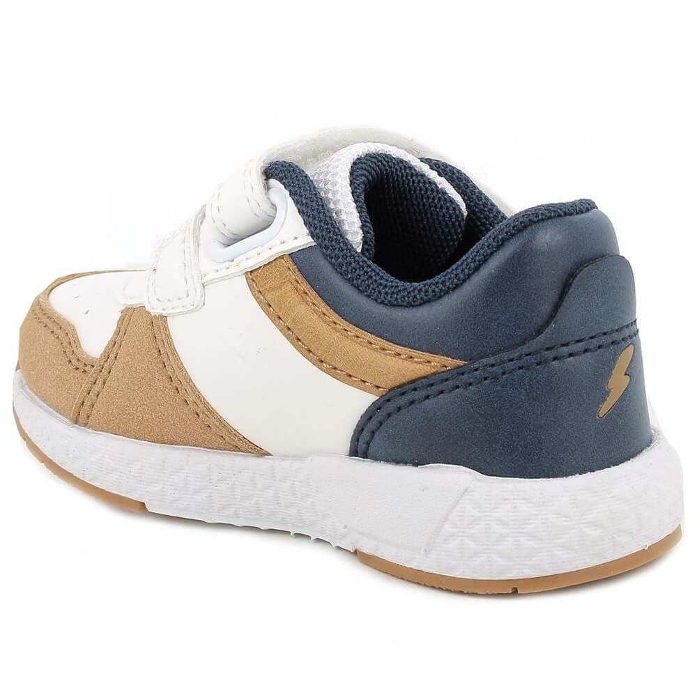 Primigi Bianco-Senape Primigi Shoes con doble velcro de 20 a 27