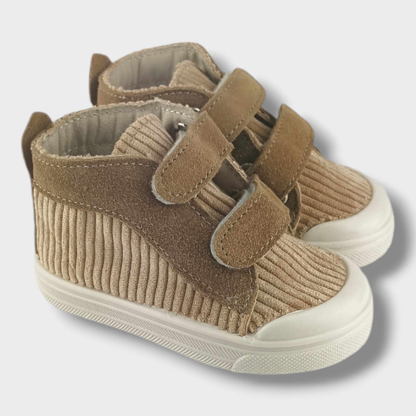 Zapatos SPINDOCTOR de terciopelo beige MADE IN ITALY 20 - 26