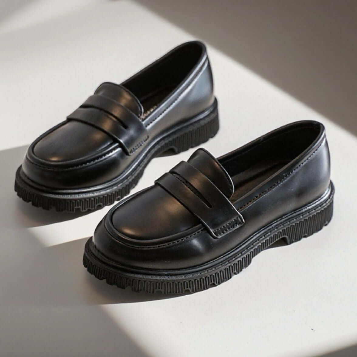 Mocassino nero bambina dal 25 al 36