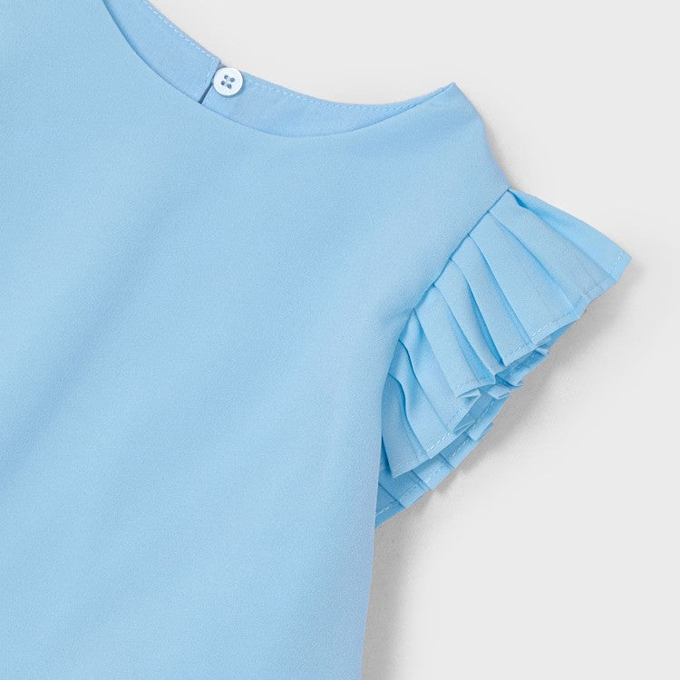 Traje de prefeito de menina a shorts plissados de Leaver 2 anos - 10 anos