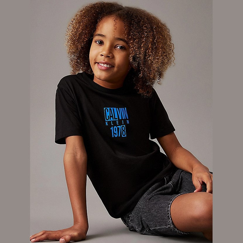 CALVIN KLEIN T-shirt with black and blue logo 4 years - 16 years