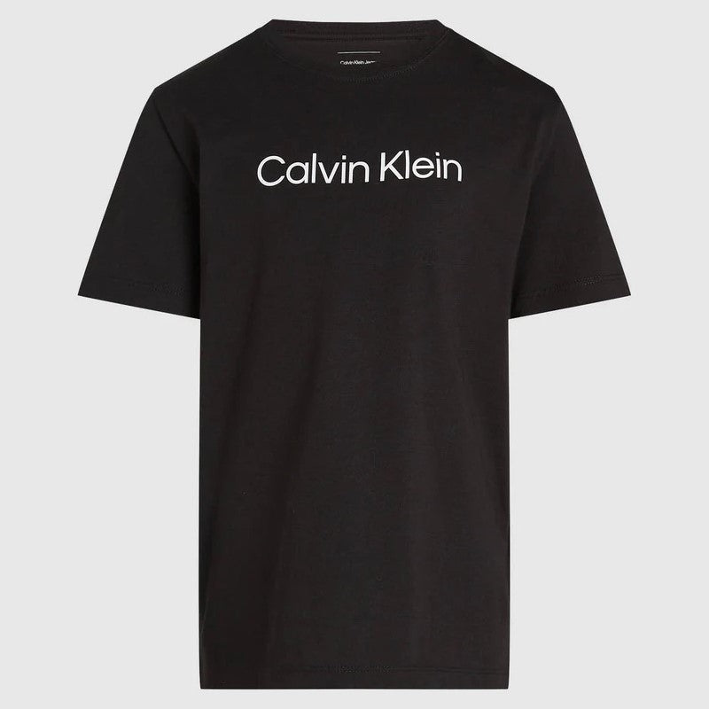 T-shirt CALVIN KLEIN unisex nera con logo 4 anni - 16 anni