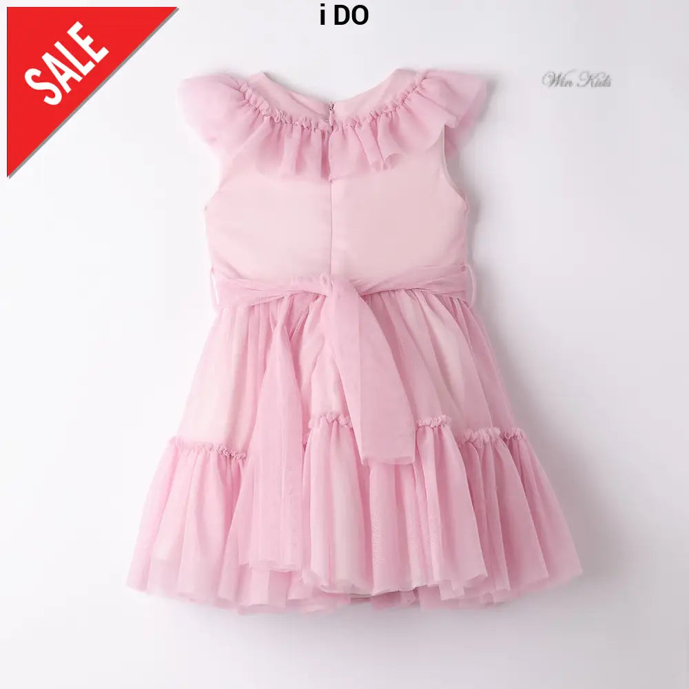 Abito I DO in tulle rosa dalla 12 mesi alla 8 anni Abiti