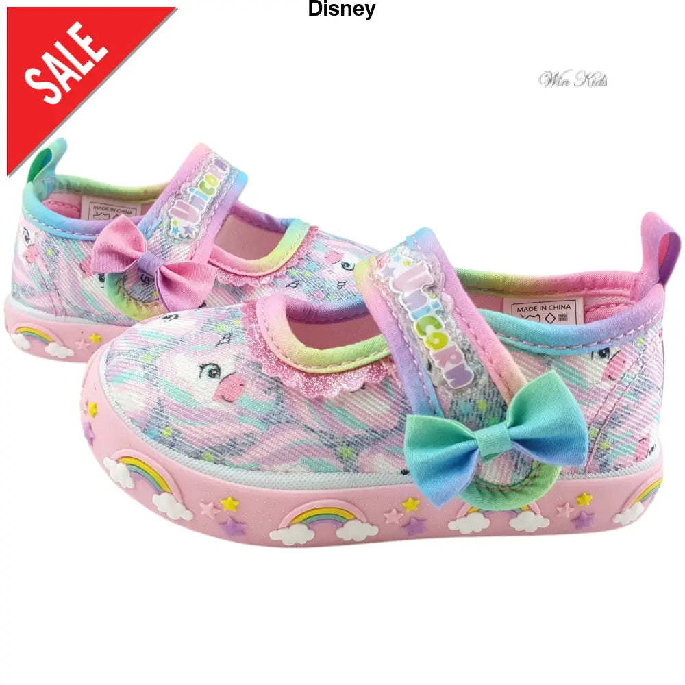 Ballerine UNICORNO con chiusura velcro e fiocchetto 20 - 27 Ballerine