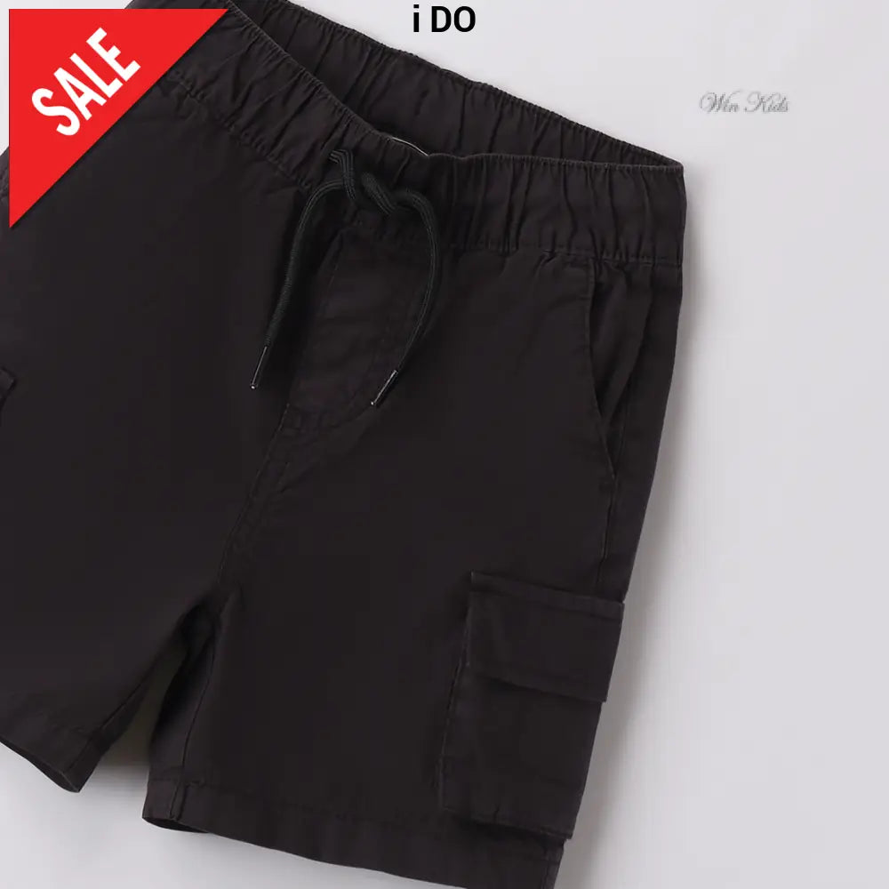 Bermuda i DO per bambino nero modello cargo dalla 12mesi alla 8anni Bermuda