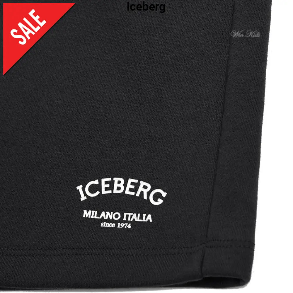 Bermuda ICEBERG Milano nero sportivo 4 anni - 16 anni Bermuda