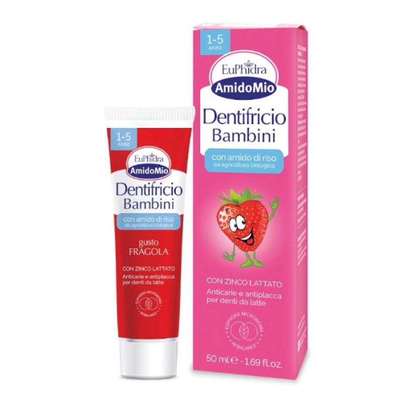 Euphidra AmidoMio Children's Toothpaste Strawberry Flavor 1-5 Years 50ml