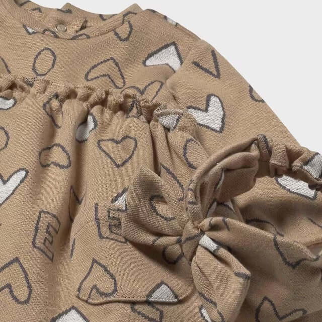 Abito e Fascia MAYORAL fantasia cuori 1 mese - 18 mesi