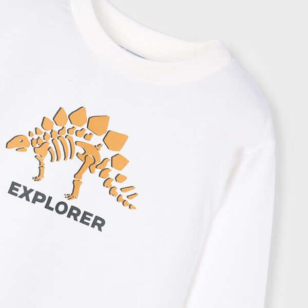 MAYORAL mustard dinosaur tracksuit and T-shirt 2 years - 10 years