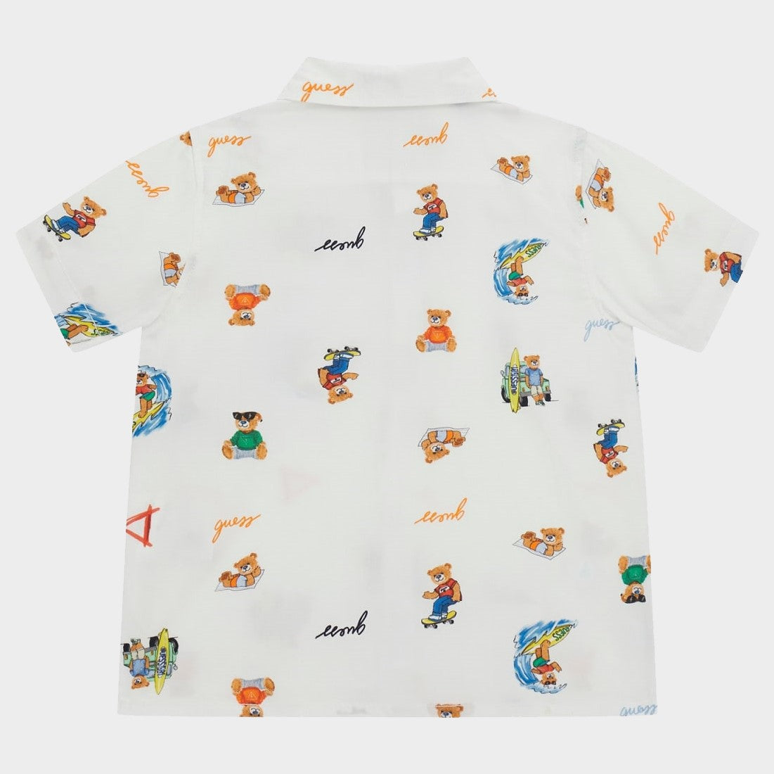 GUESS white shirt with teddy bears from 3-6 months to 7 years