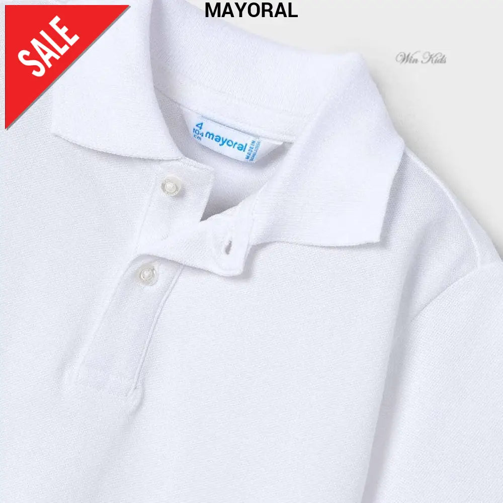 Polo MAYORAL cotone bianca 2 anni - 10 anni Polo
