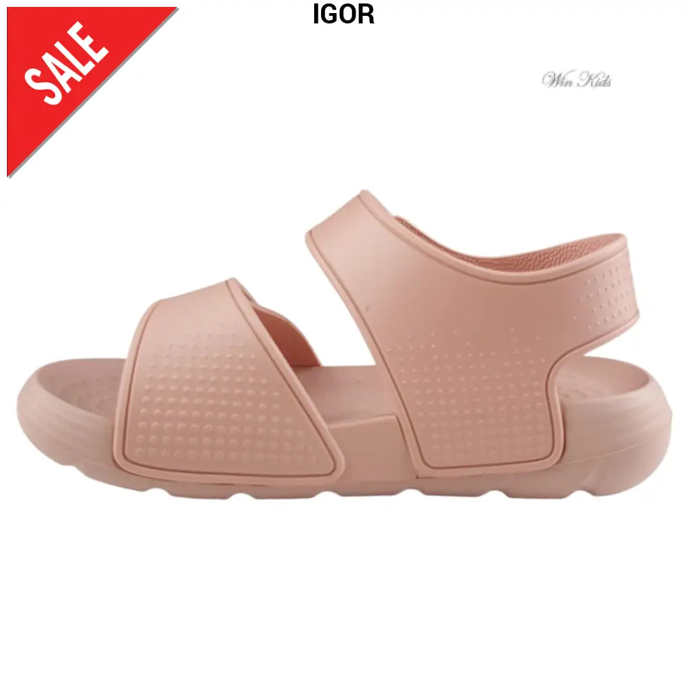 Sandálias de borracha IGOR com velcro rosa 22 - 30 Sandálias