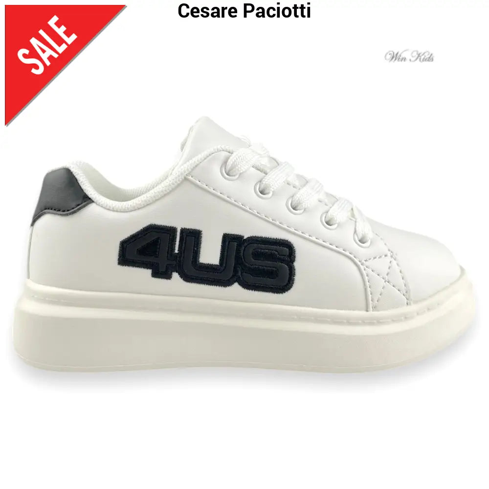 CESARE PACIOTTI black and white shoes from 28 to 40 – Win Kids display picture 2