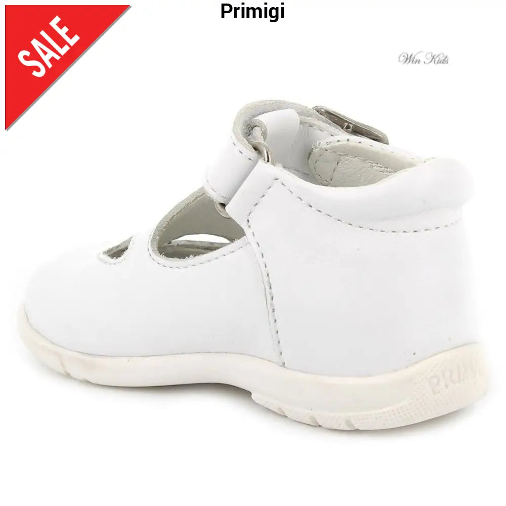 Scarpe PRIMIGI occhietto in pelle bianca 18 - 25 Scarpe