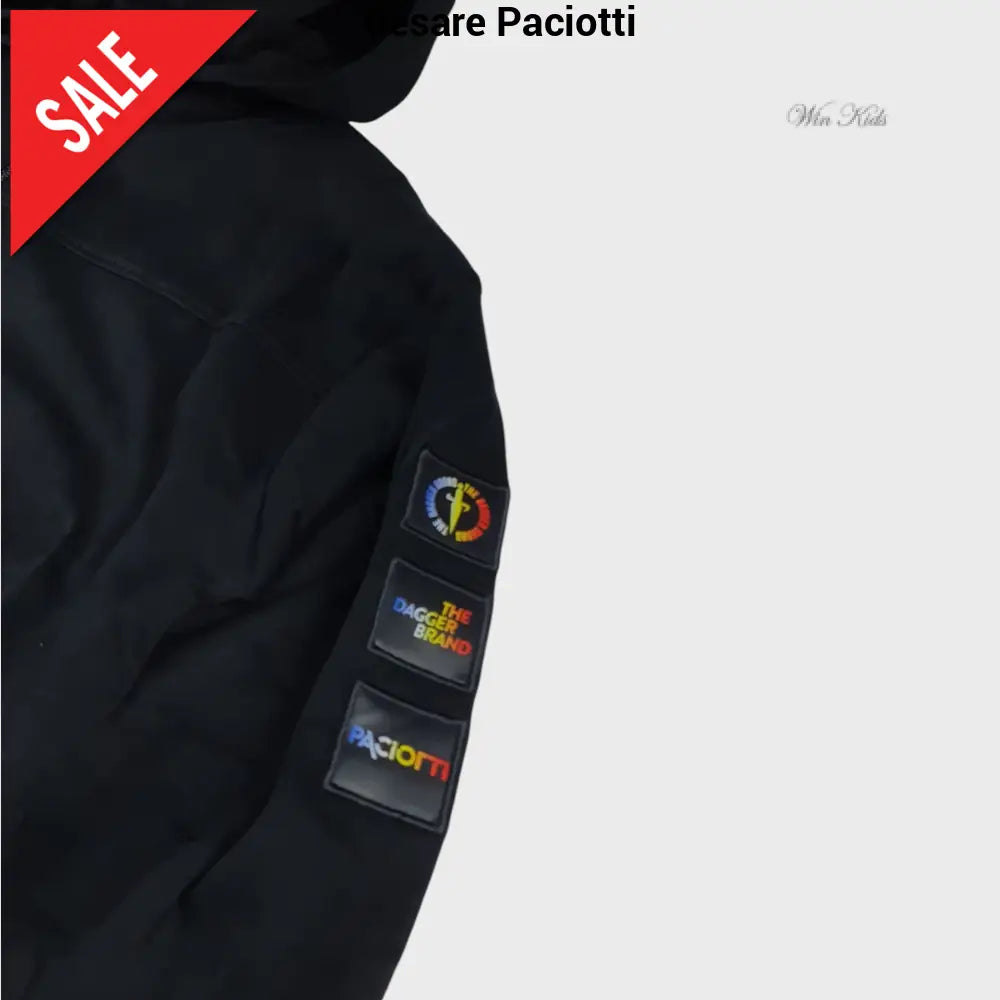 Tuta CESARE PACIOTTI baby kids e junior nera 6 mesi - 16 anni Tuta