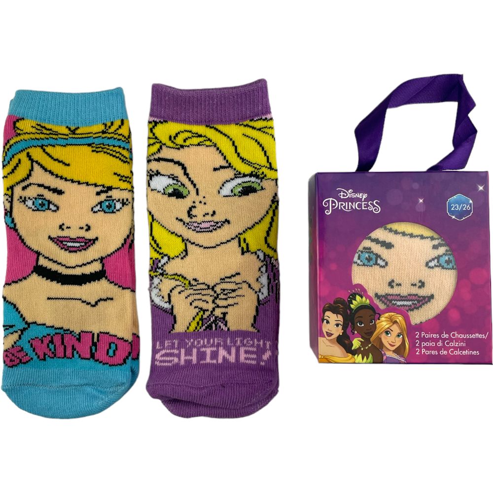 Set of 2 pairs of Disney PRINCESS socks