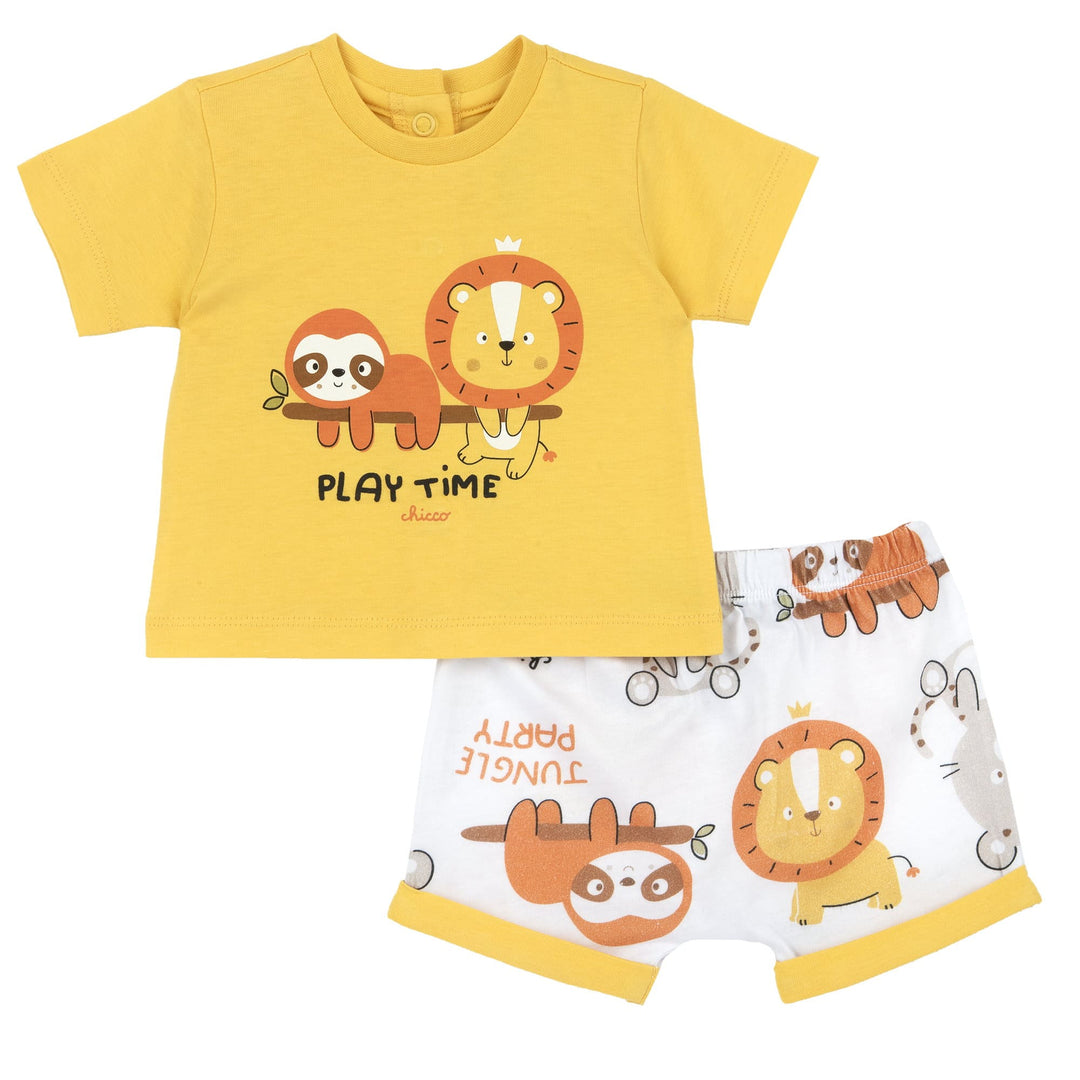 CHICCO t-shirt and bermuda set from 3 months to 12 months