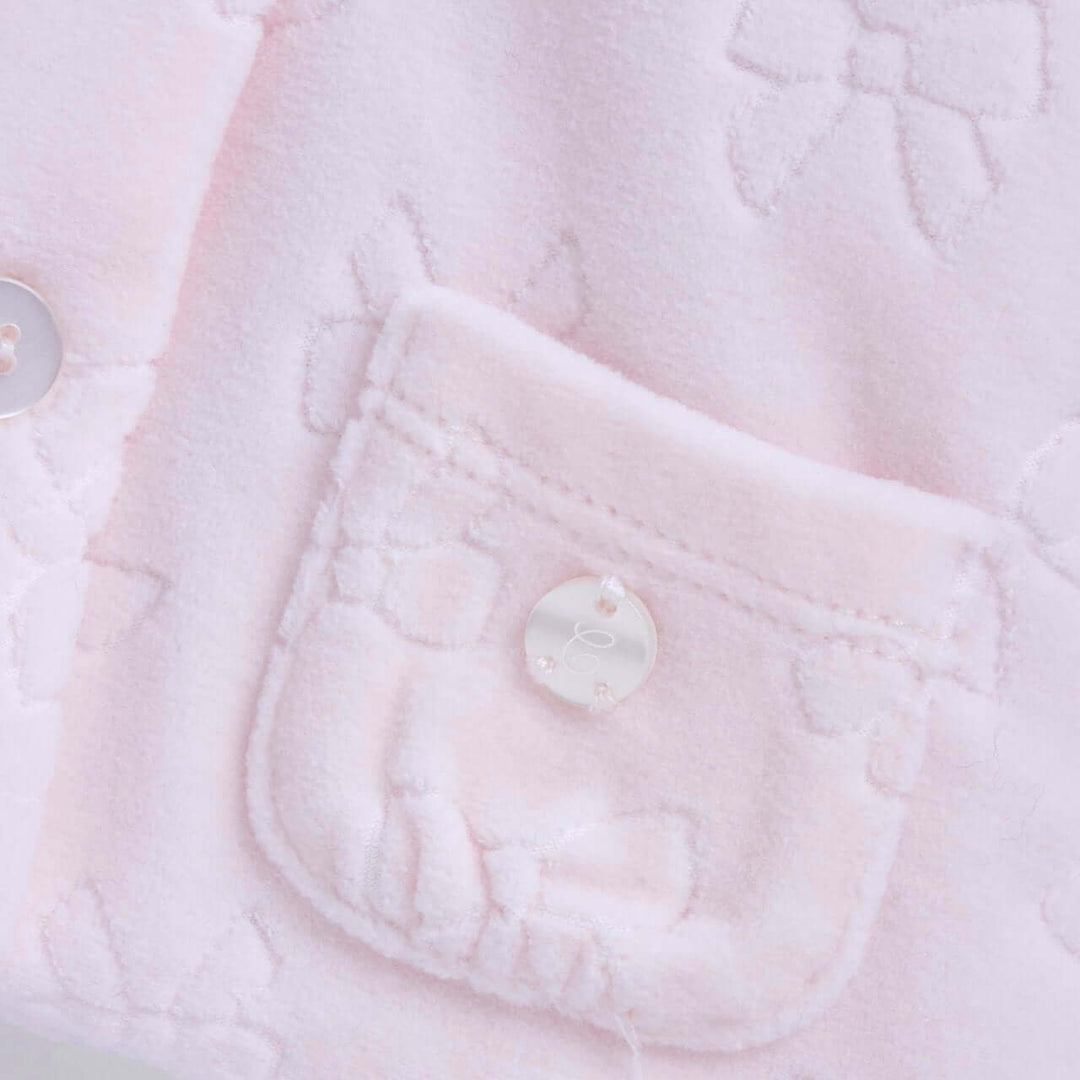 Cappottino CHICCO rosa con fiocchi da neonata