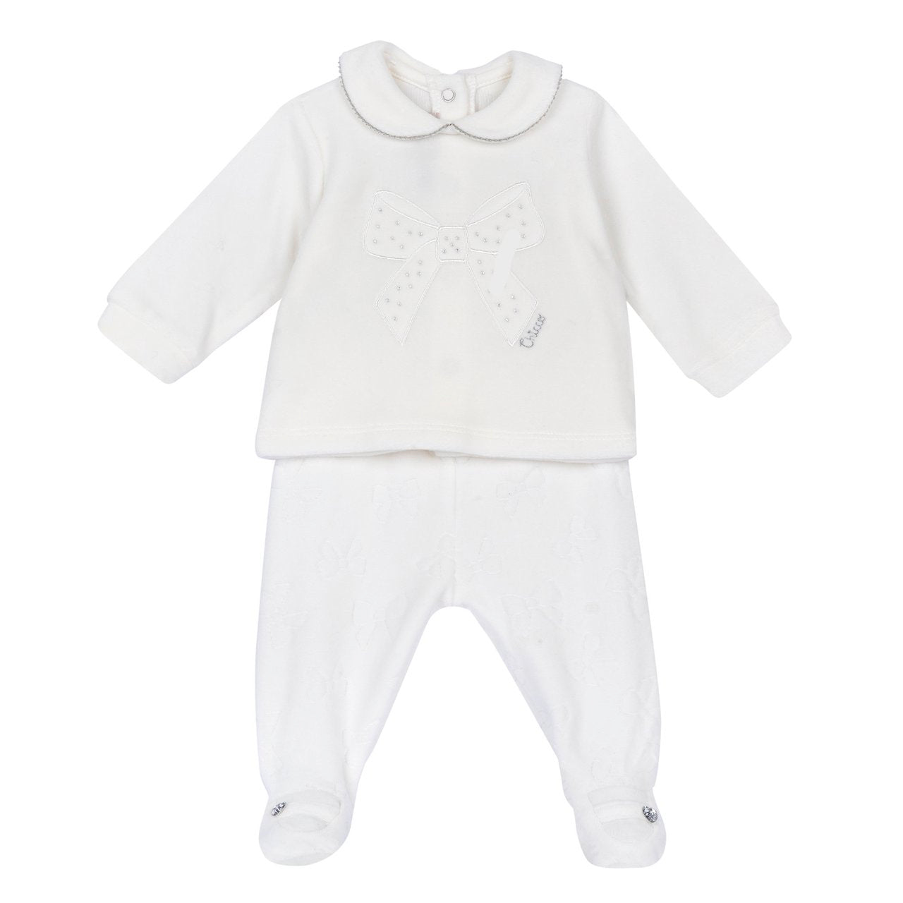 Completo CHICCO ciniglia panna fiocco