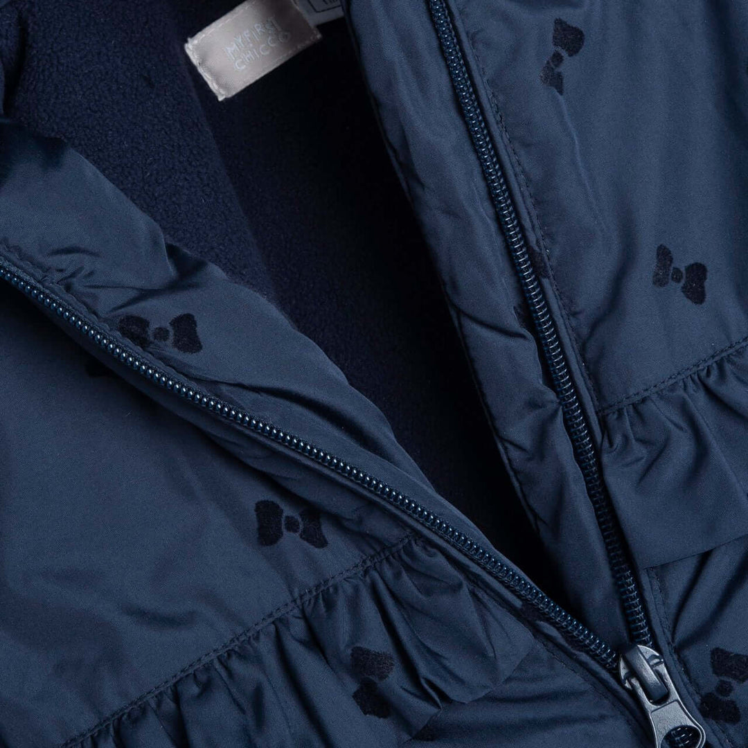 Chaqueta CHICCO azul para niñas con lazos de 6 meses a 4 años