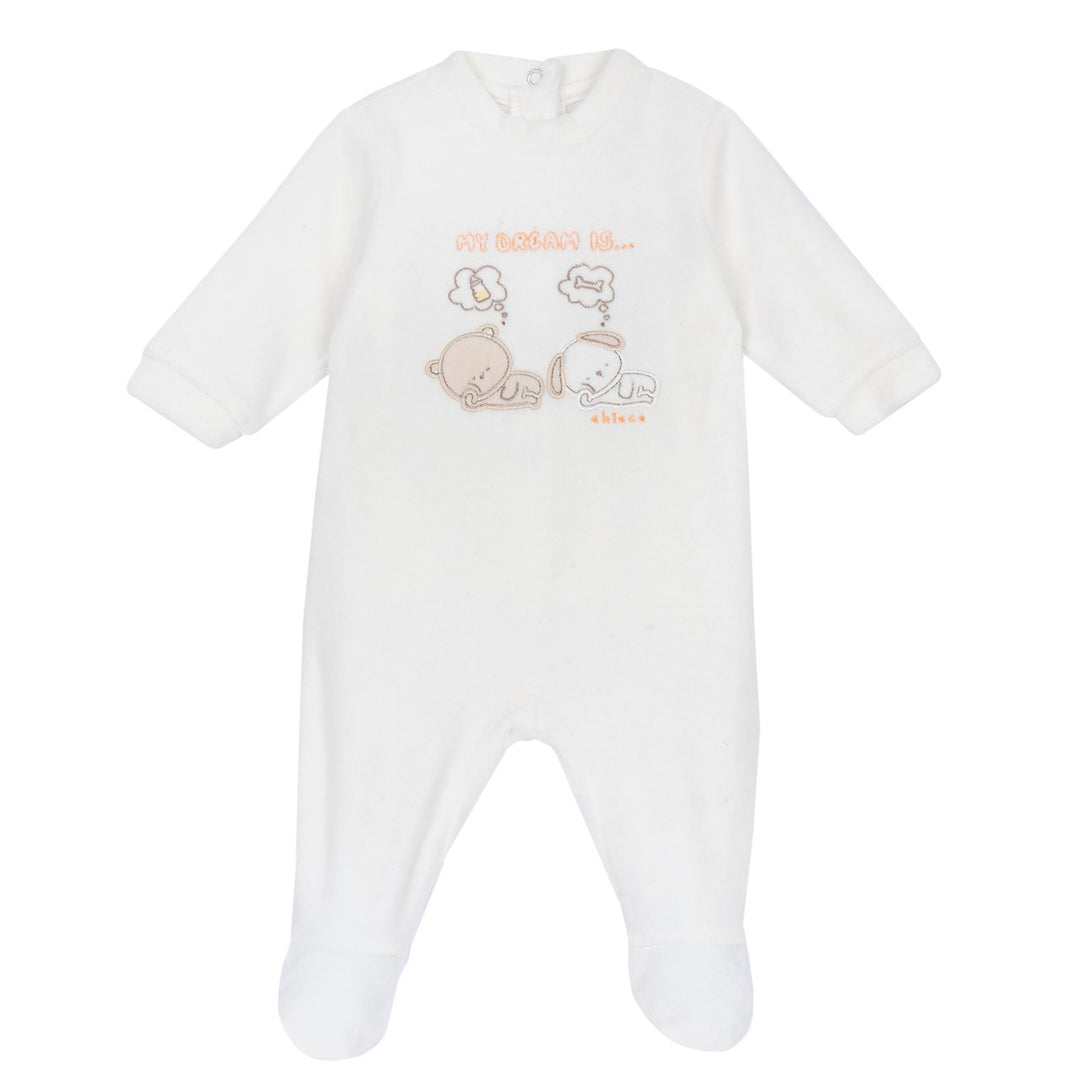 Tutina CHICCO ciniglia panna unisex – Win Kids