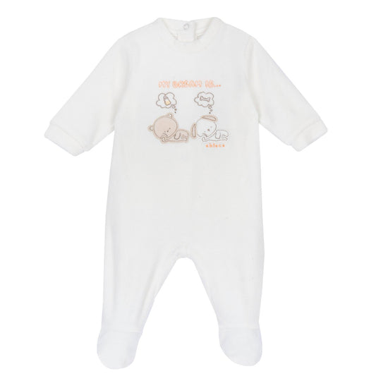 Tutina CHICCO ciniglia panna unisex