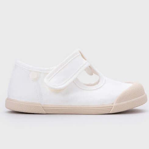 Scarpe Bambino Bambina Igor Lona Petito Bianco | Barefoot Velcro | Taglie 19-27