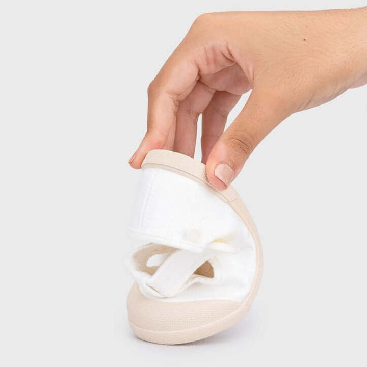 Scarpe Bambino Bambina Igor Lona Petito Bianco | Barefoot Velcro | Taglie 19-27