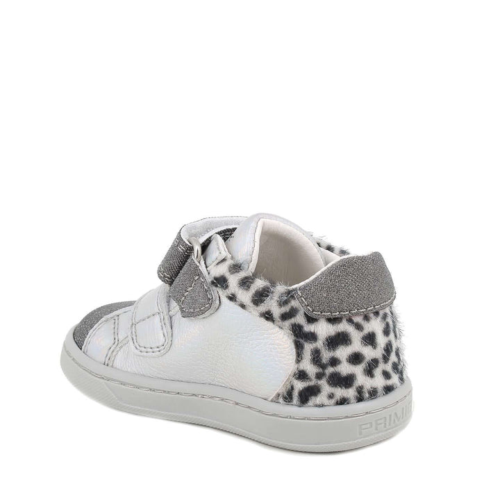 PRIMIGI first steps shoes in silver with little flowers from 18 to 24
