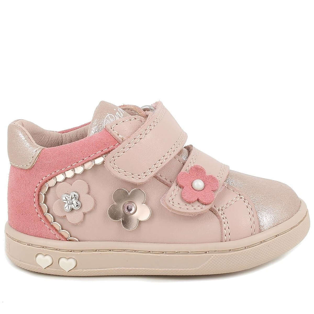 PRIMIGI first steps pink shoes with little flowers from 18 to 24