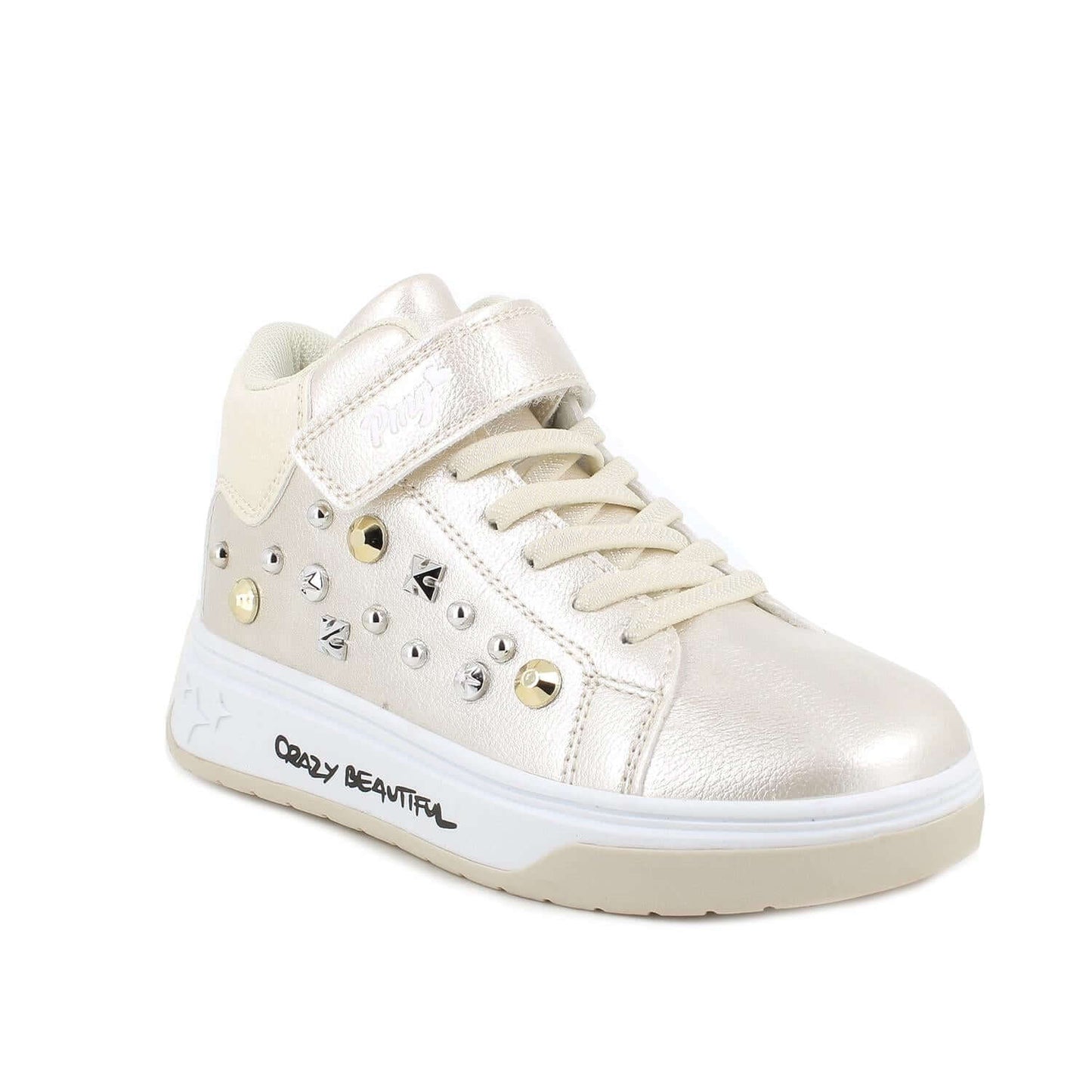 Zapatos PRIMIGI platino con tachuelas del 26 al 37