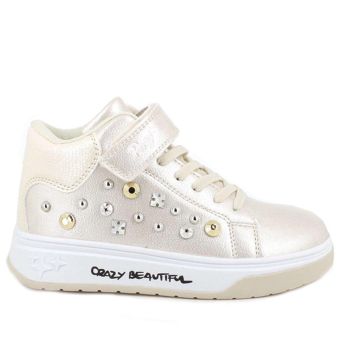 Zapatos PRIMIGI platino con tachuelas del 26 al 37