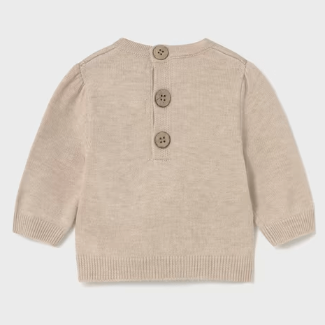MAYORAL Jersey bebe niña beige de 1 mes a 18 meses