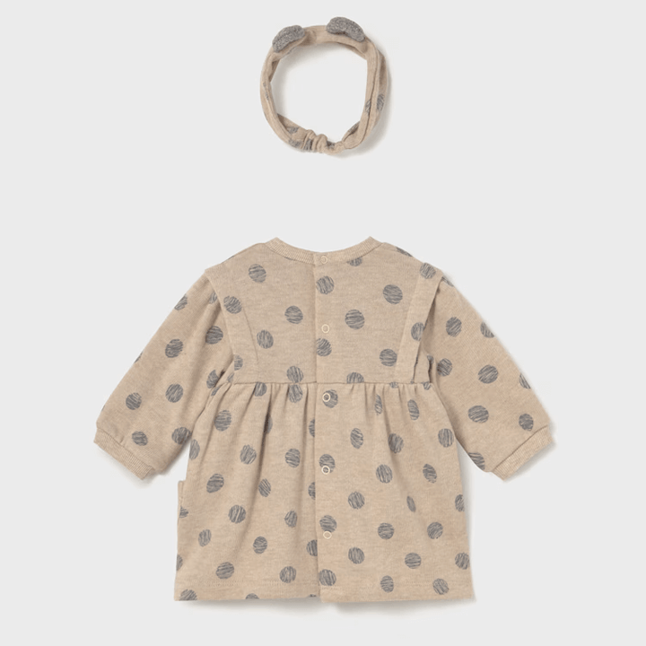 MAYORAL baby girl dress and headband from 0 months to 18 months