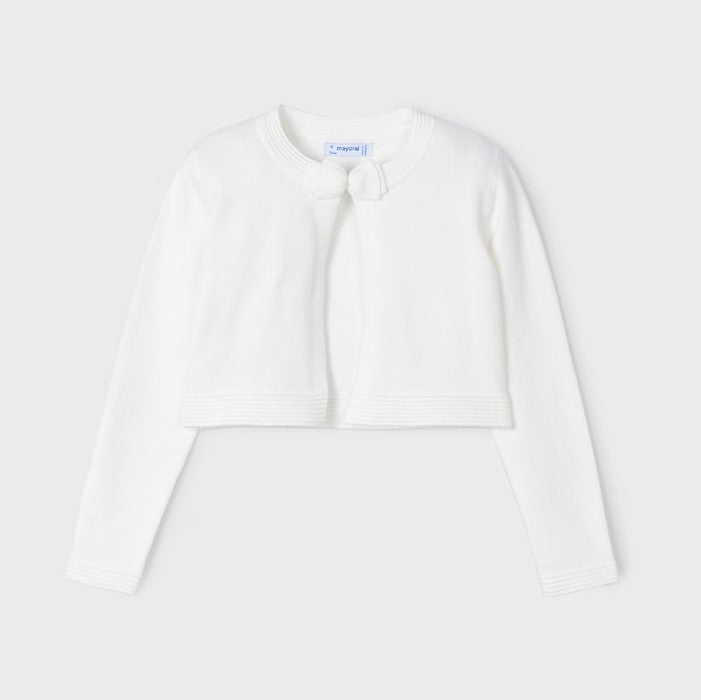 Cardigan MAYORAL panna con fiocco dalla 2 anni alla 10 anni