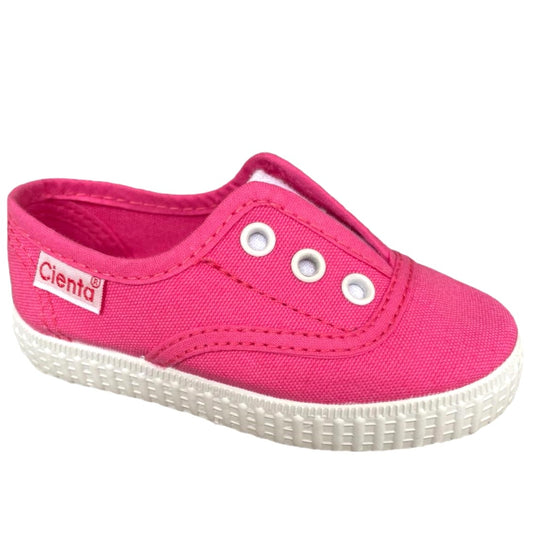Cienta slip on fuxia 20 - 35 zapatos