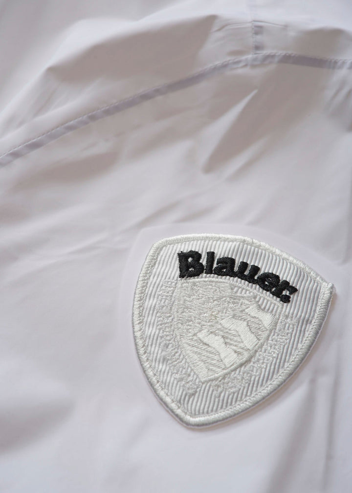 Blauer Kids Giacca a Vento Bianca per Bambini (dettaglio scudetto)