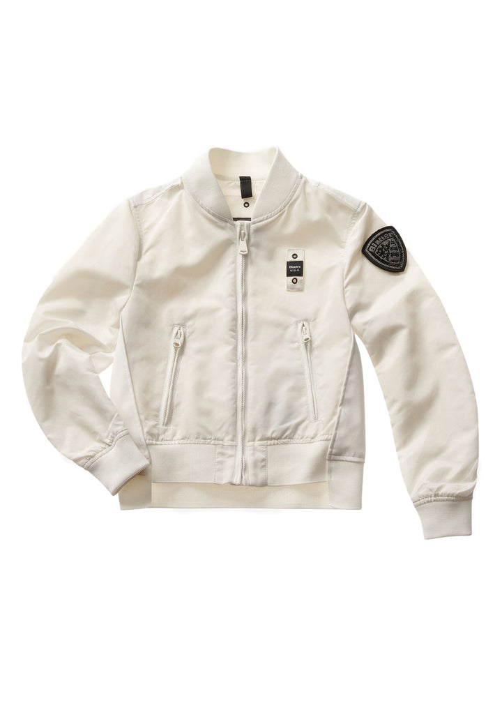 Blauer Kids Bomber Bianco per Bambine