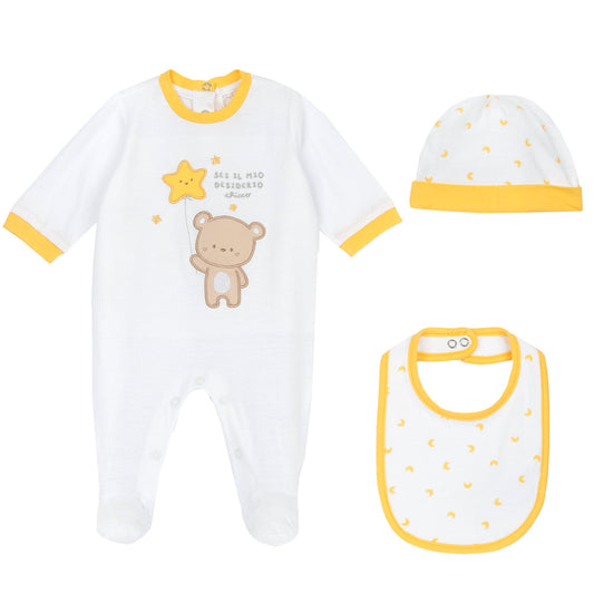 CHICCO ONEsie, HAT AND BIB