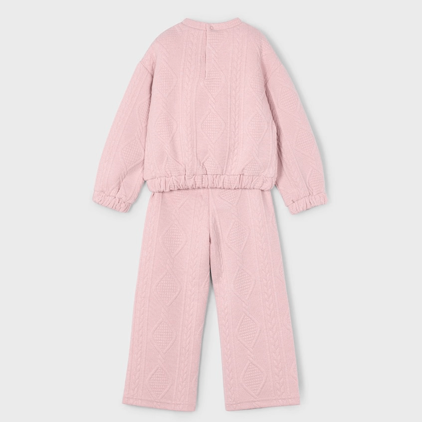 Fato de treino MAYORAL completo para menina com padrão trançado 2 anos - 10 anos