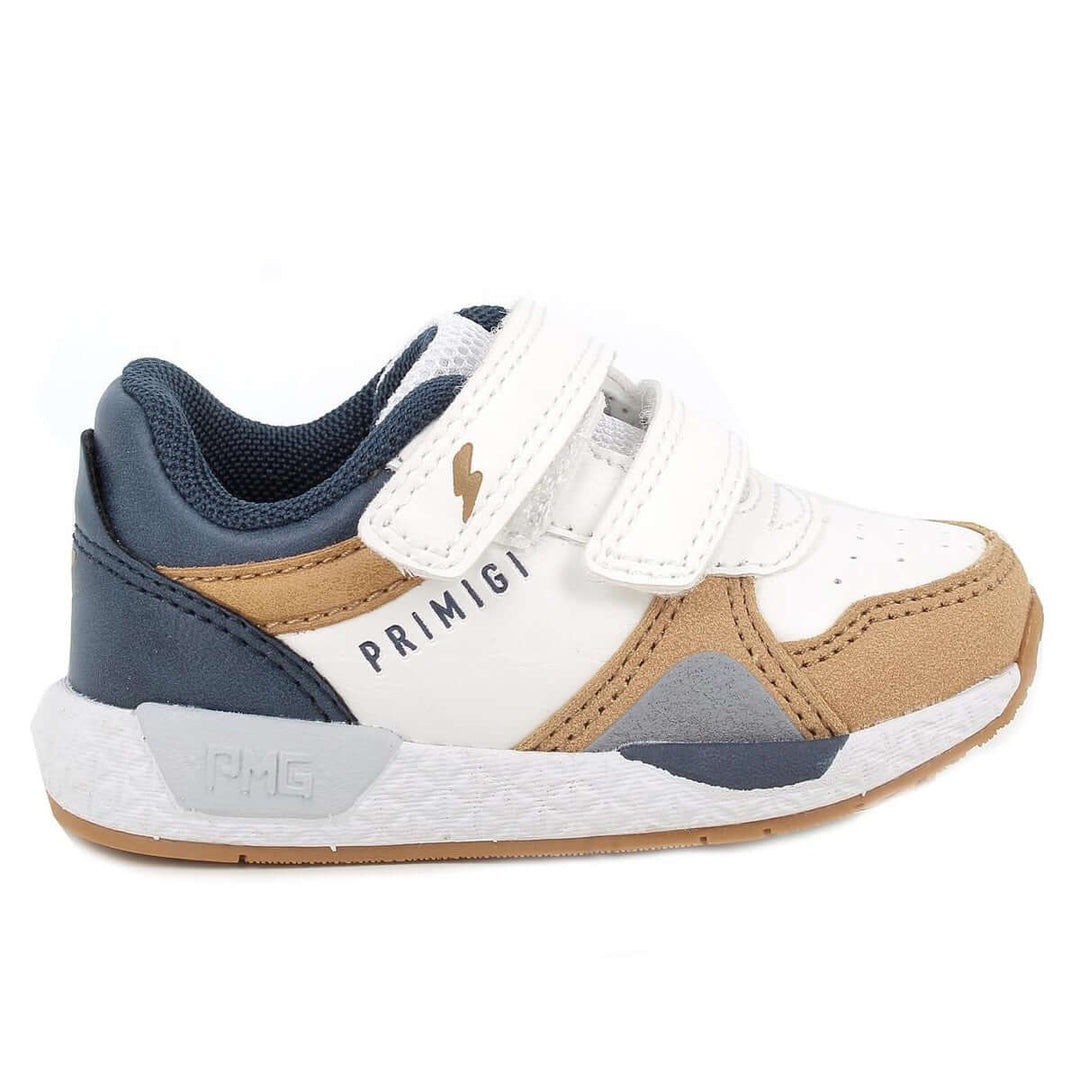 Primigi Bianco-Senape Primigi Shoes con doble velcro de 20 a 27