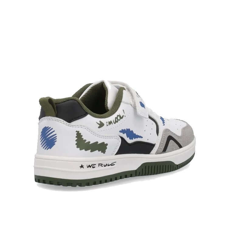 Scarpe PRIMIGI graffiti chiusura velcro e lacci elastici dal 26 al 37